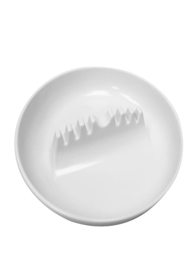 اي تي بي منفضة سجائر من الميلامين الأبيض، قطعتان، 7 بوصات، بتصميم كلاسيكي للمطاعم والمنازل والحانات. عبوة من قطعتين. منفضة سجائر بلاستيكية بيضاء، 7 بوصات، متينة ومقاومة للحرارة، بتصميم مستوحى من المطاعم، مزودة بـ 6 فتحات، للاستخدام الداخلي والخارجي. - Image 2